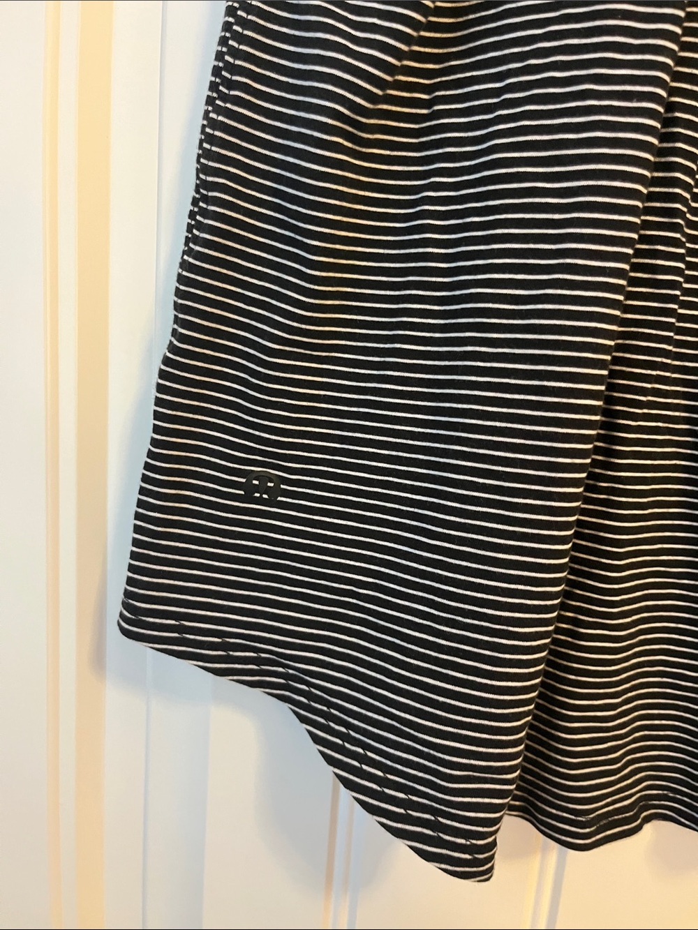 lululemon athletica Black and White Striped Racerback Tank - Picture 7 of 8